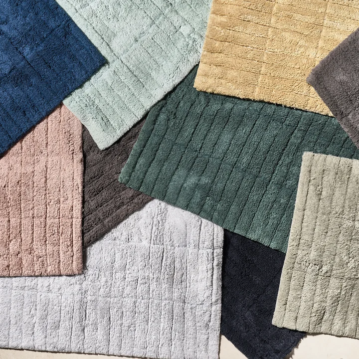Zone Denmark - Soft Tiles Badezimmermatte, 80 x 50 cm, eucalyptus green