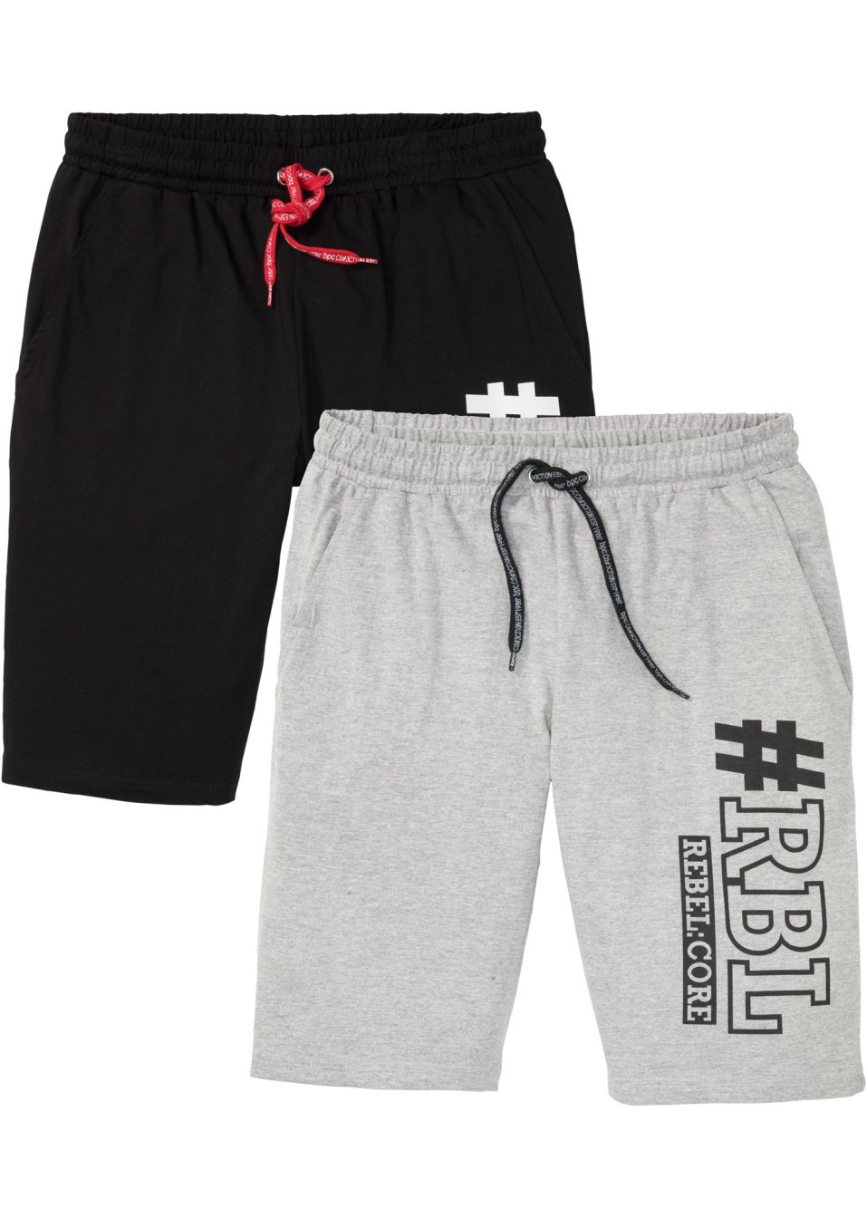 Lot de 2 bermudas en jersey, Regular Fit