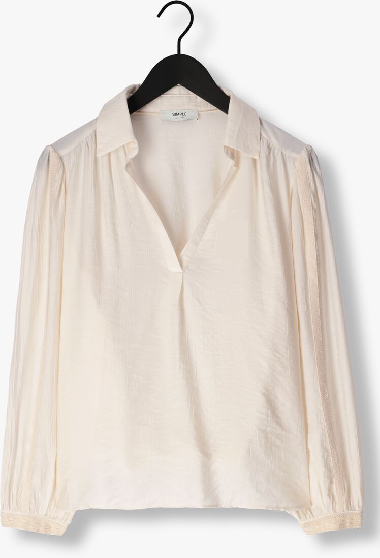 SIMPLE beige simple blouse wv-vis-crin-24-1
