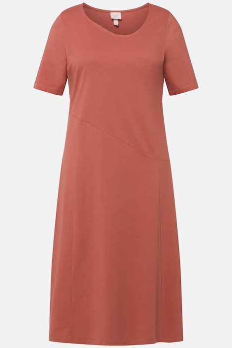 Jerseykleid, Quernaht, Halbarm, Biobaumwolle
