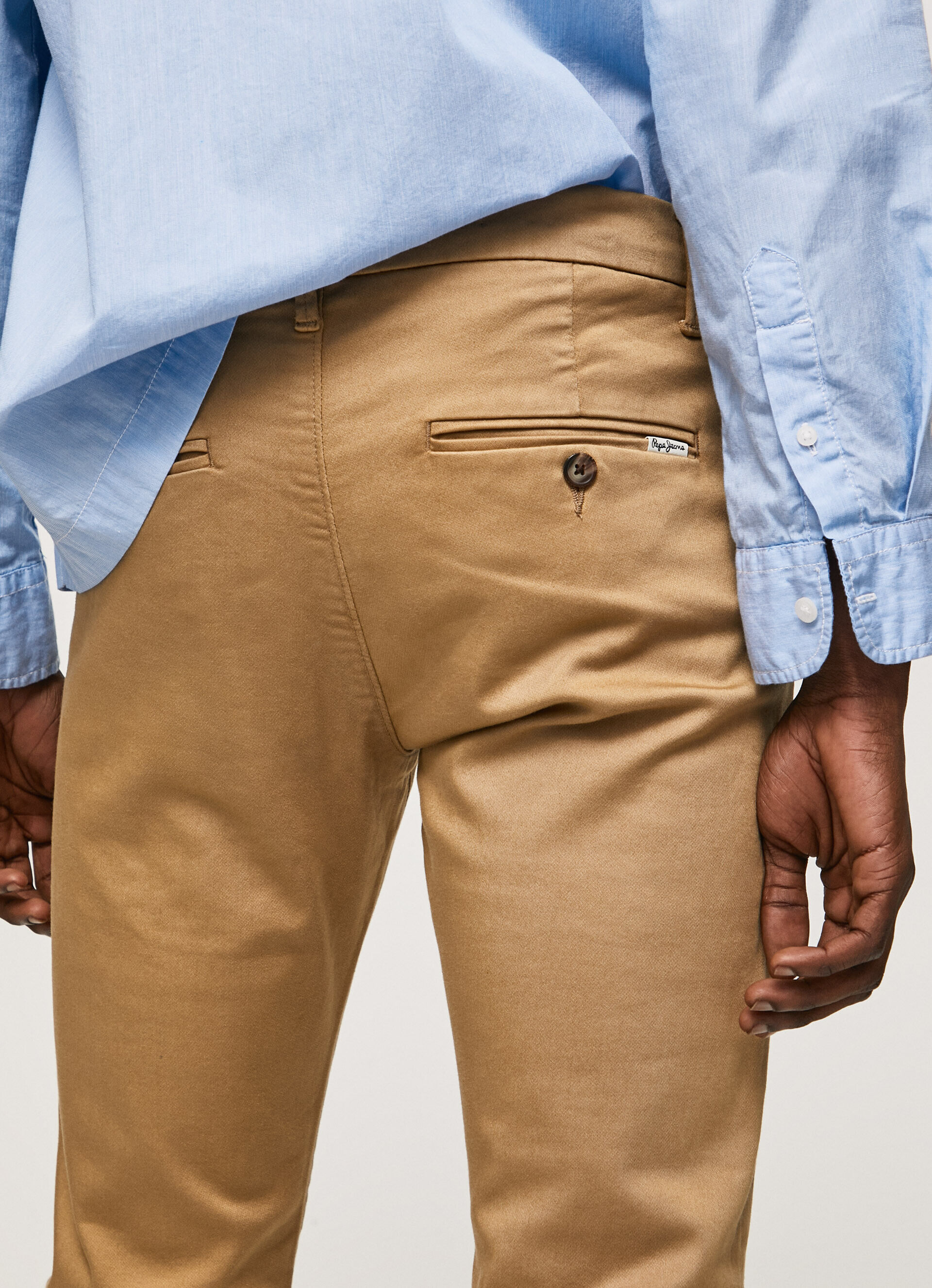 PANTALONES CHINOS SLIM JAMES - camel beige