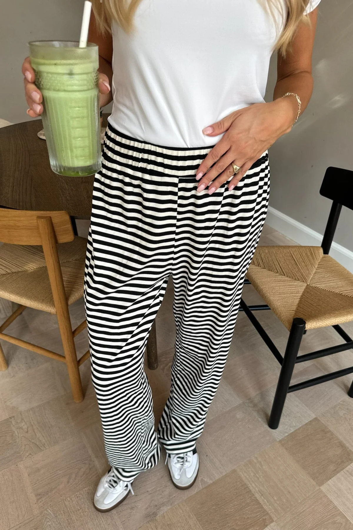 BYIC Zhannaic Pants bls black stripes
