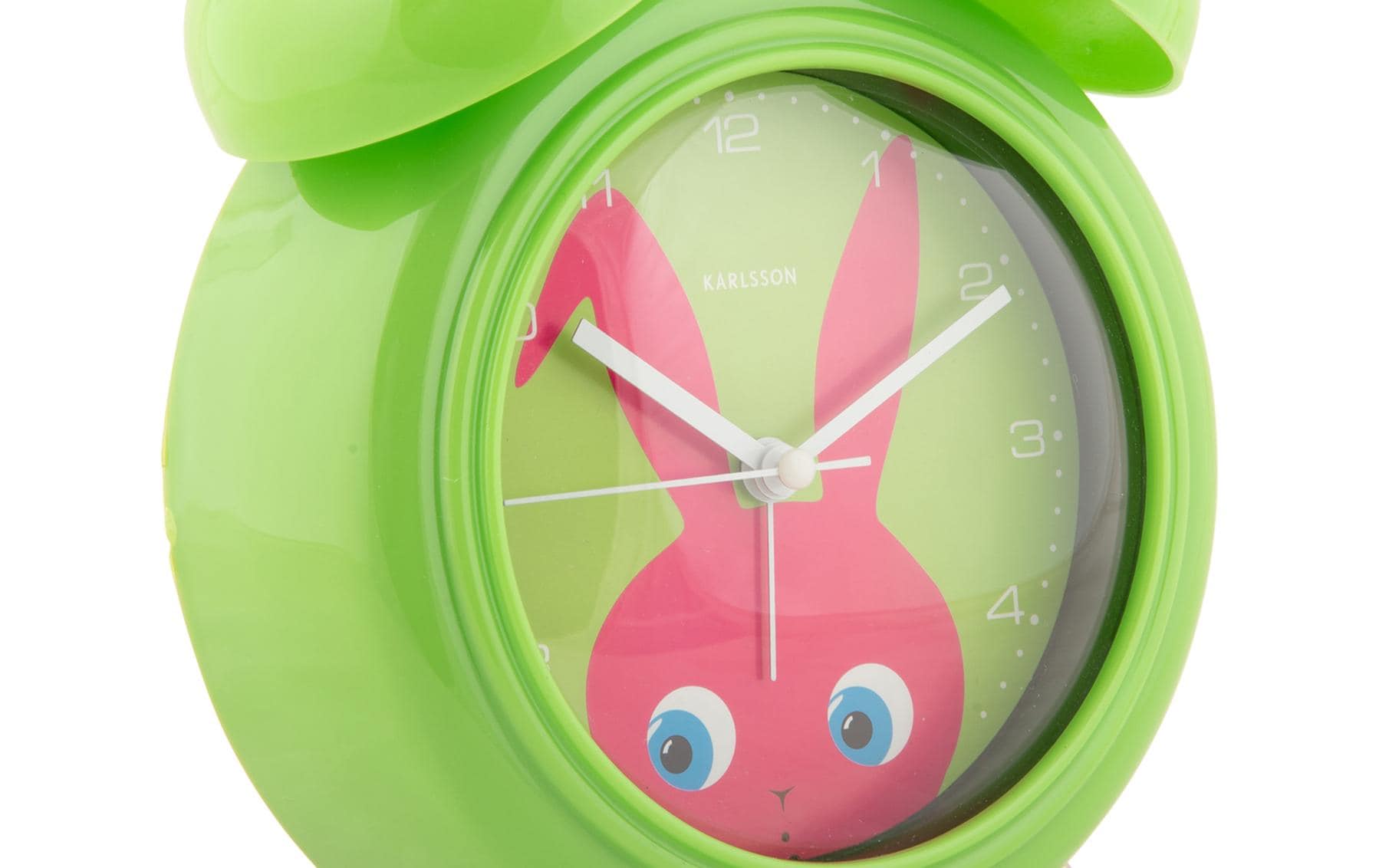 Wecker Hase DunkelgrünKinder Analog-Wecker