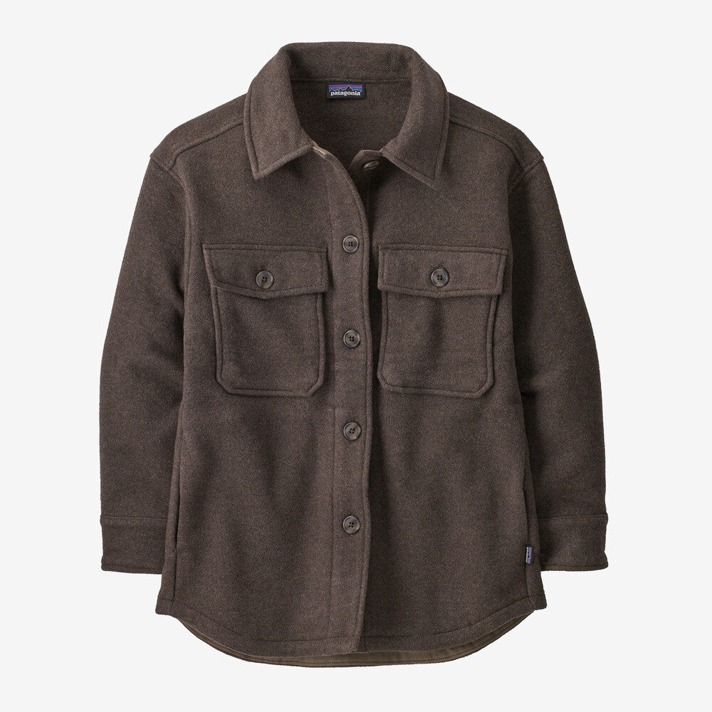Damen-Overshirtjacke aus Meltonwolle
