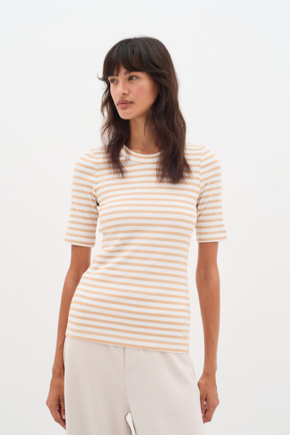 InWear DagnaIW Striped T-Shirt Alabaster/pure white stripe