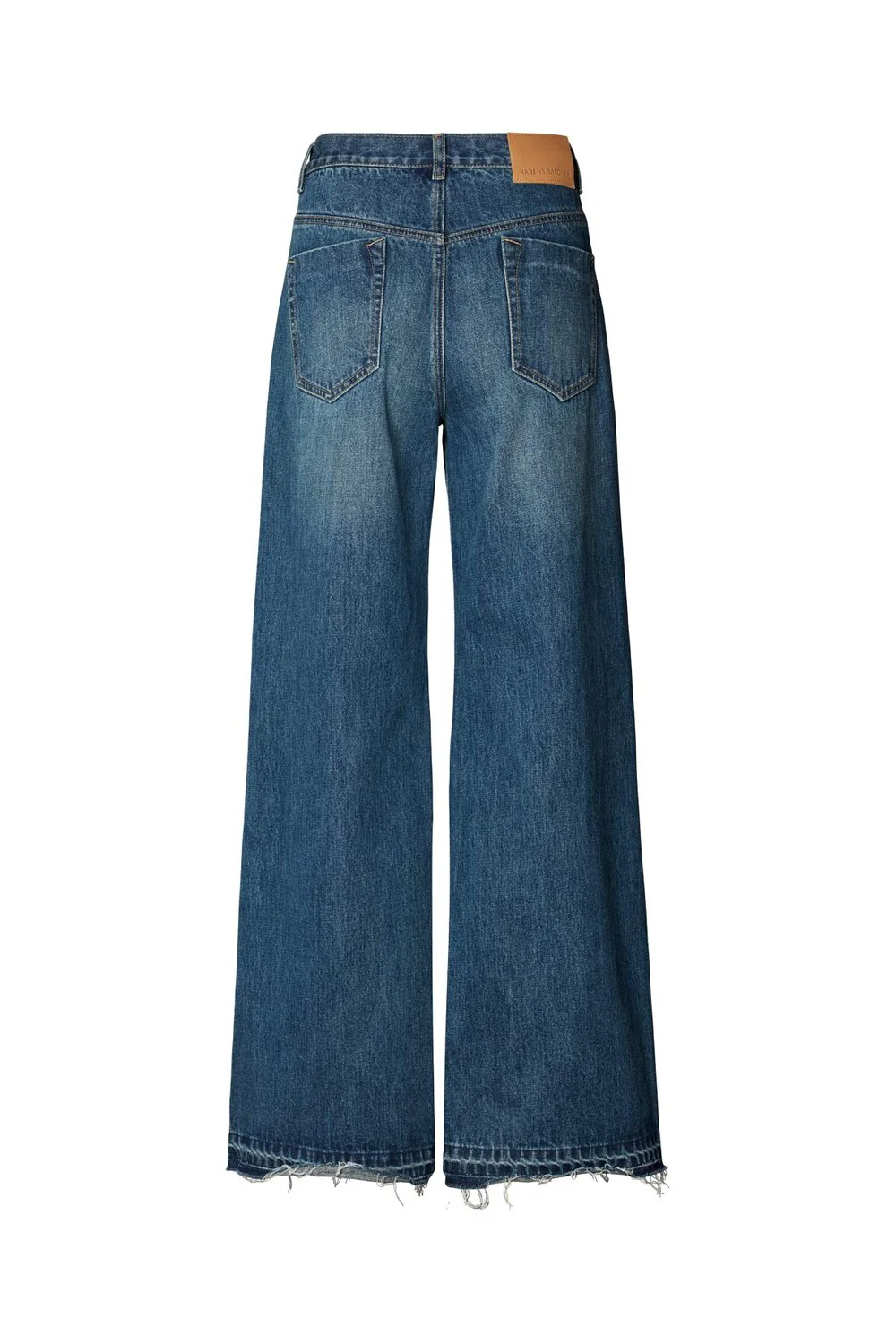 Rabens Saloner  Ini wide leg jeans - Washed Indigo