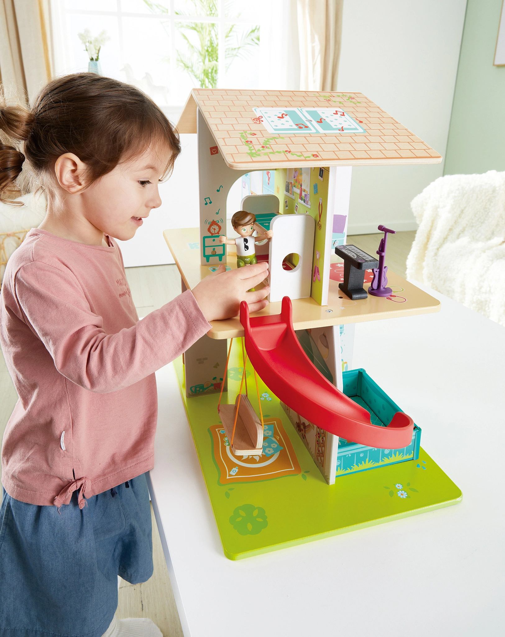 Puppenhaus ROCK & SLIDE in bunt