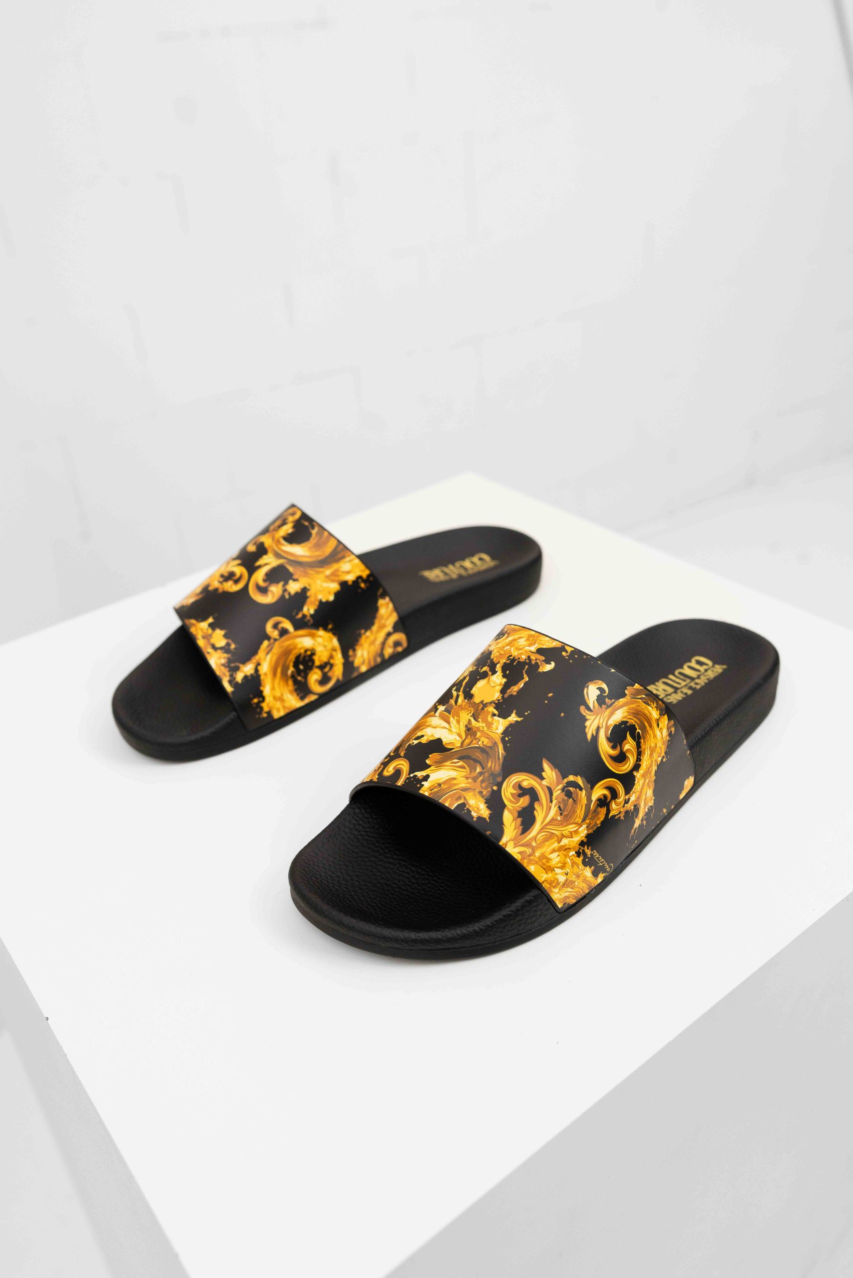 Versace Jeans Couture Fondo Slippers Heren Zwart