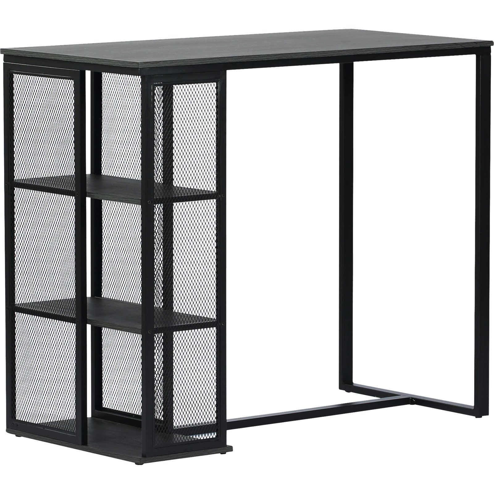 Bartisch Klara Dekor Eiche/dunkelgrau, 120 x 102,5 x 60 cm