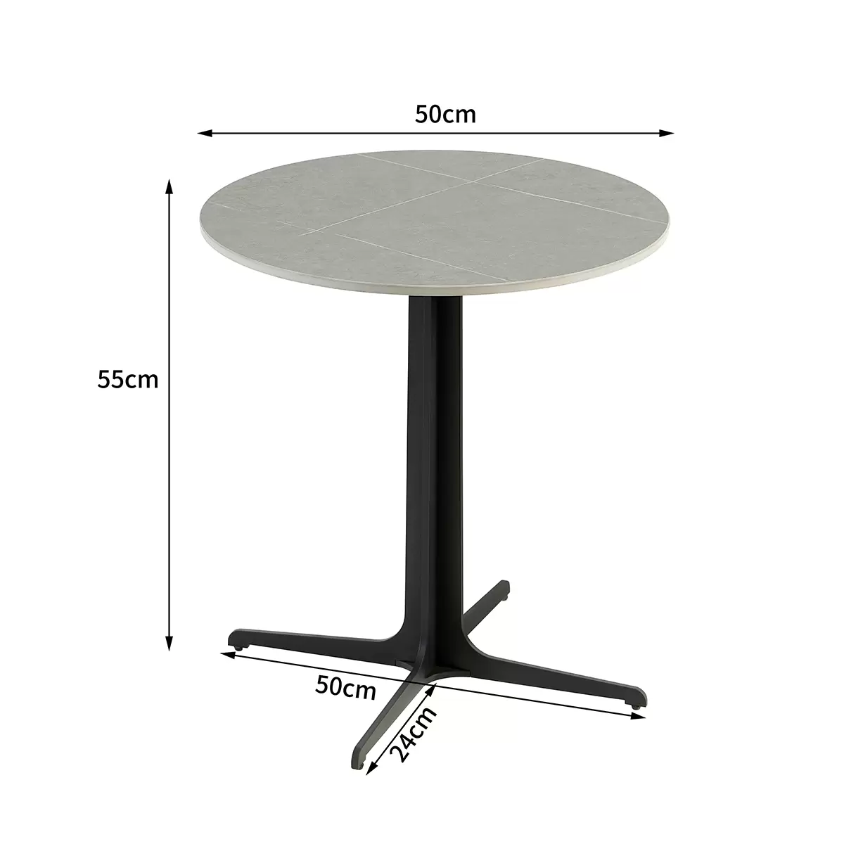 Salontisch Pearl 1 grau,schwarz