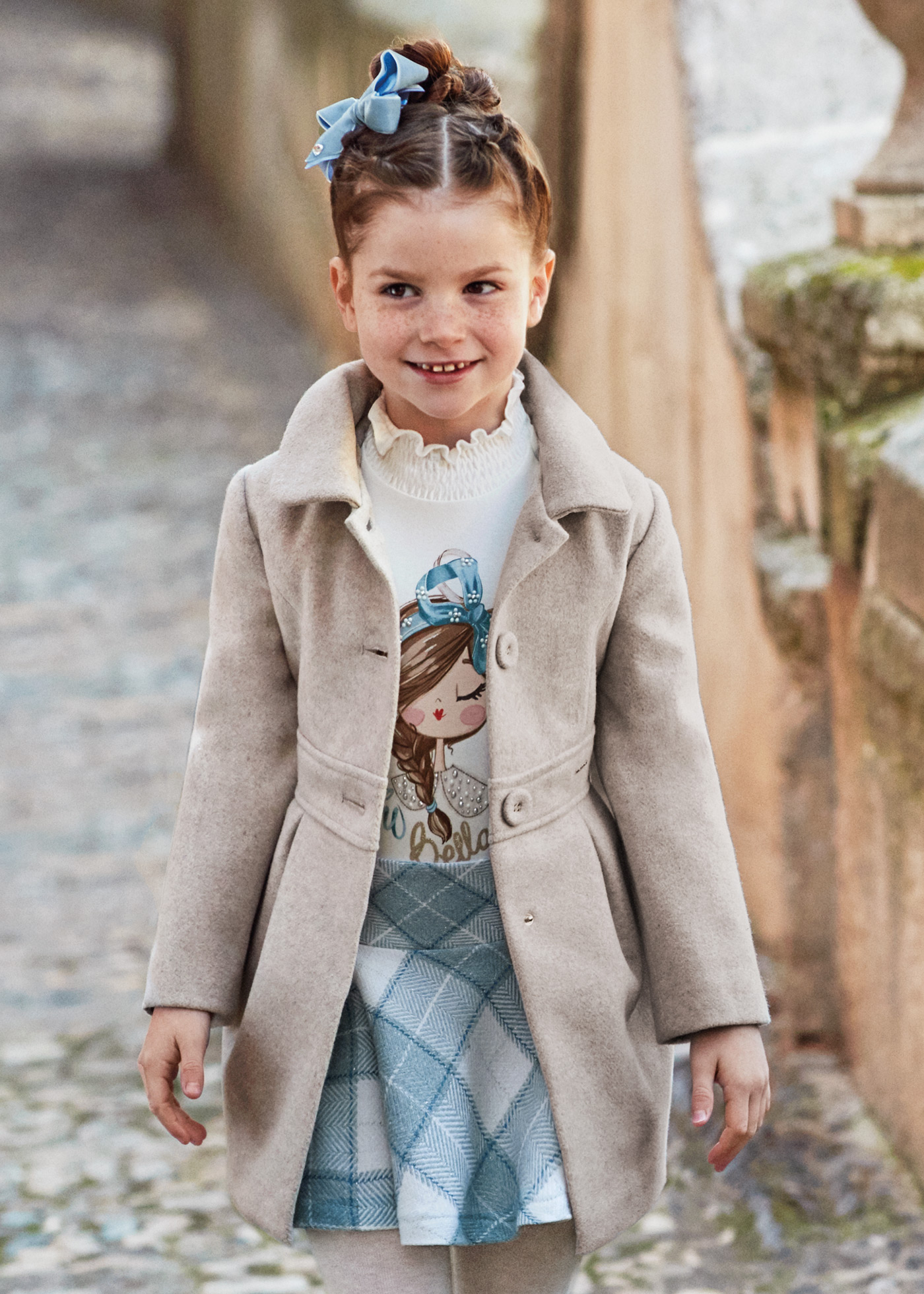 Casaco de vestido infantil