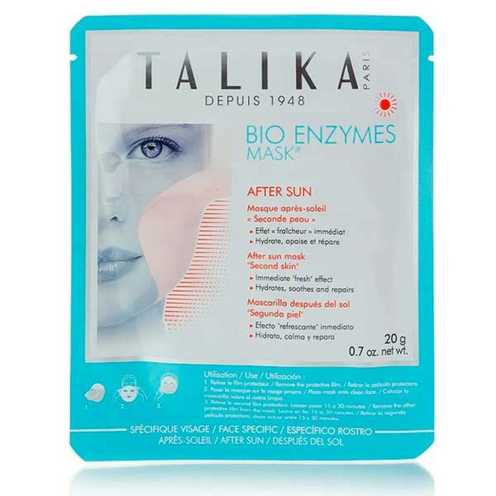 Talika Bio Enzymes After Sun Tuchmaske 1 Stück