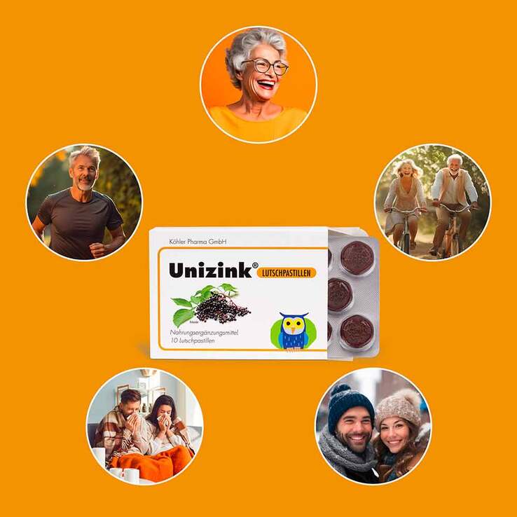 Unizink Lutschpastillen, 10 St