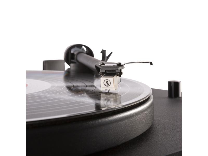 Audizio Plattenspieler RP340 Schwarz HiFi-Plattenspieler mit Riemenantrieb
