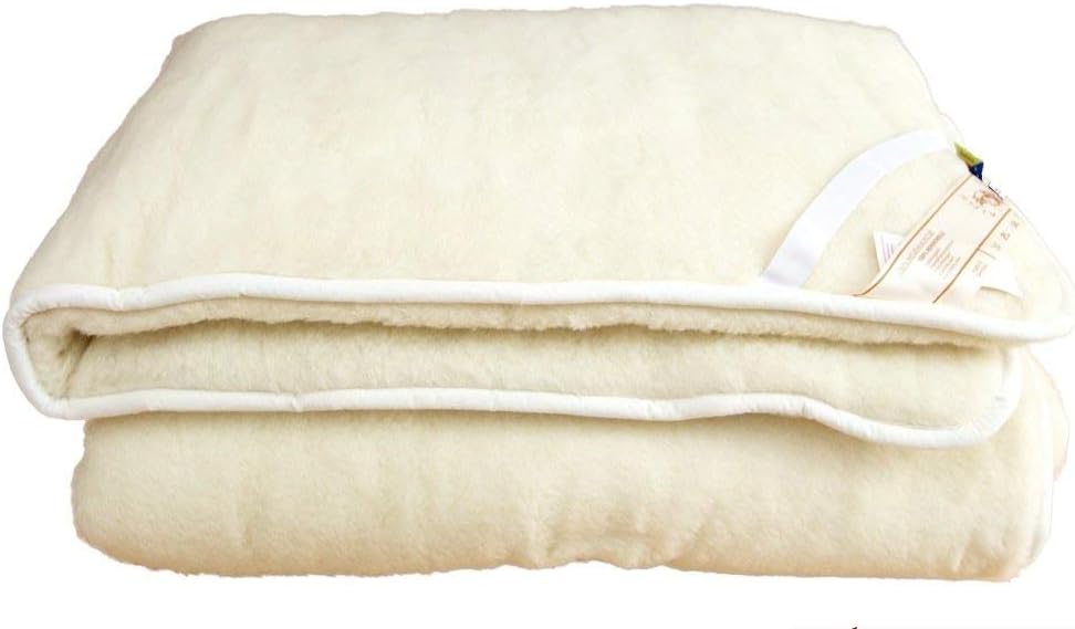 Unterbett, Matratzenauflage, Bettauflage, Schonbezug 100% Wolle (140x200)
