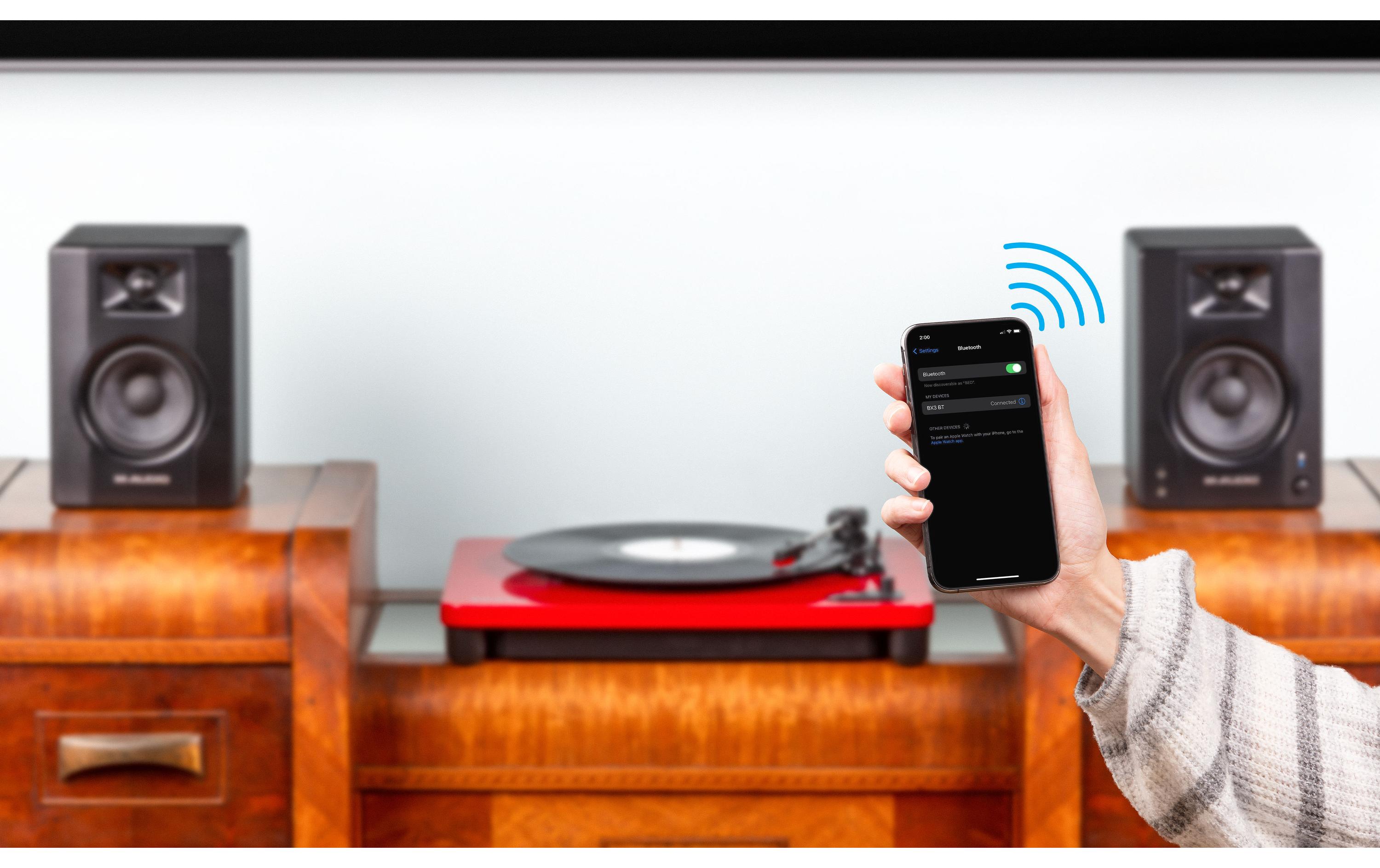 Studiomonitore BX3BT Schwarz<br>Bluetooth Multimedia-Referenzmonitore zum Streamen