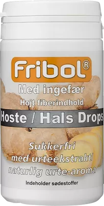 Fribol hoste/hals drops ingefær - 60 gram