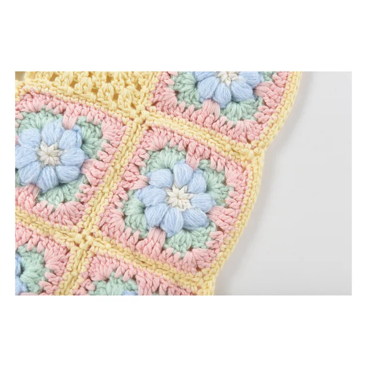 Louise Misha Foulard Holly Crochet | Jaune pâle