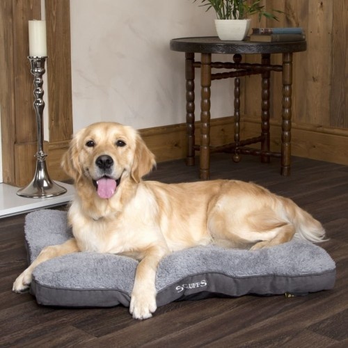 Colchão cinza para animais de estimação