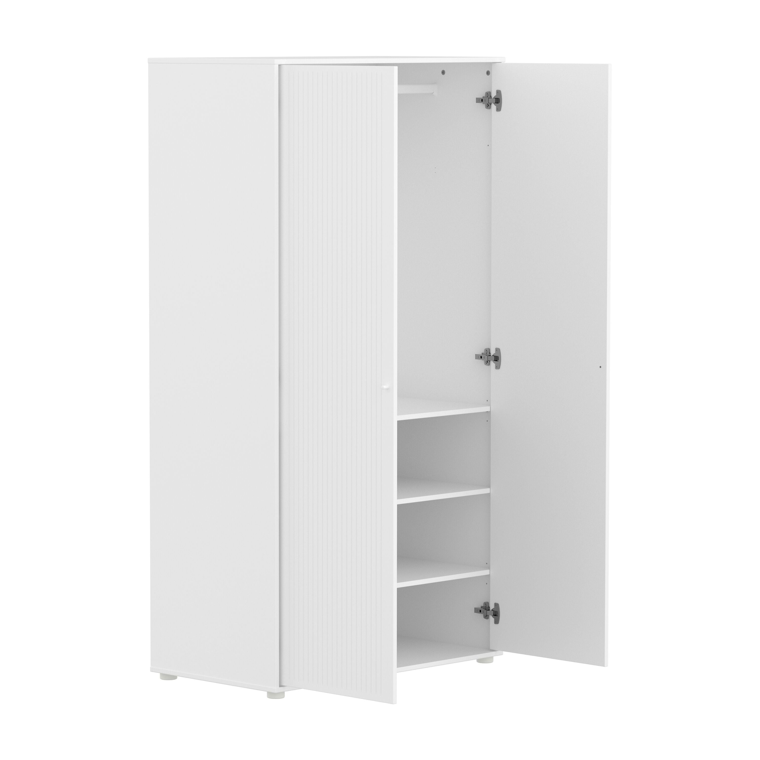 Flexa SAGA Schrank - Weiss / B: 100.0 cm x T: 55.0 cm x H: 200.0 cm