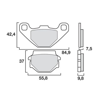 Plaquettes de freins Brembo Sinter Métal Fritté avant/arrière (selon modèle)