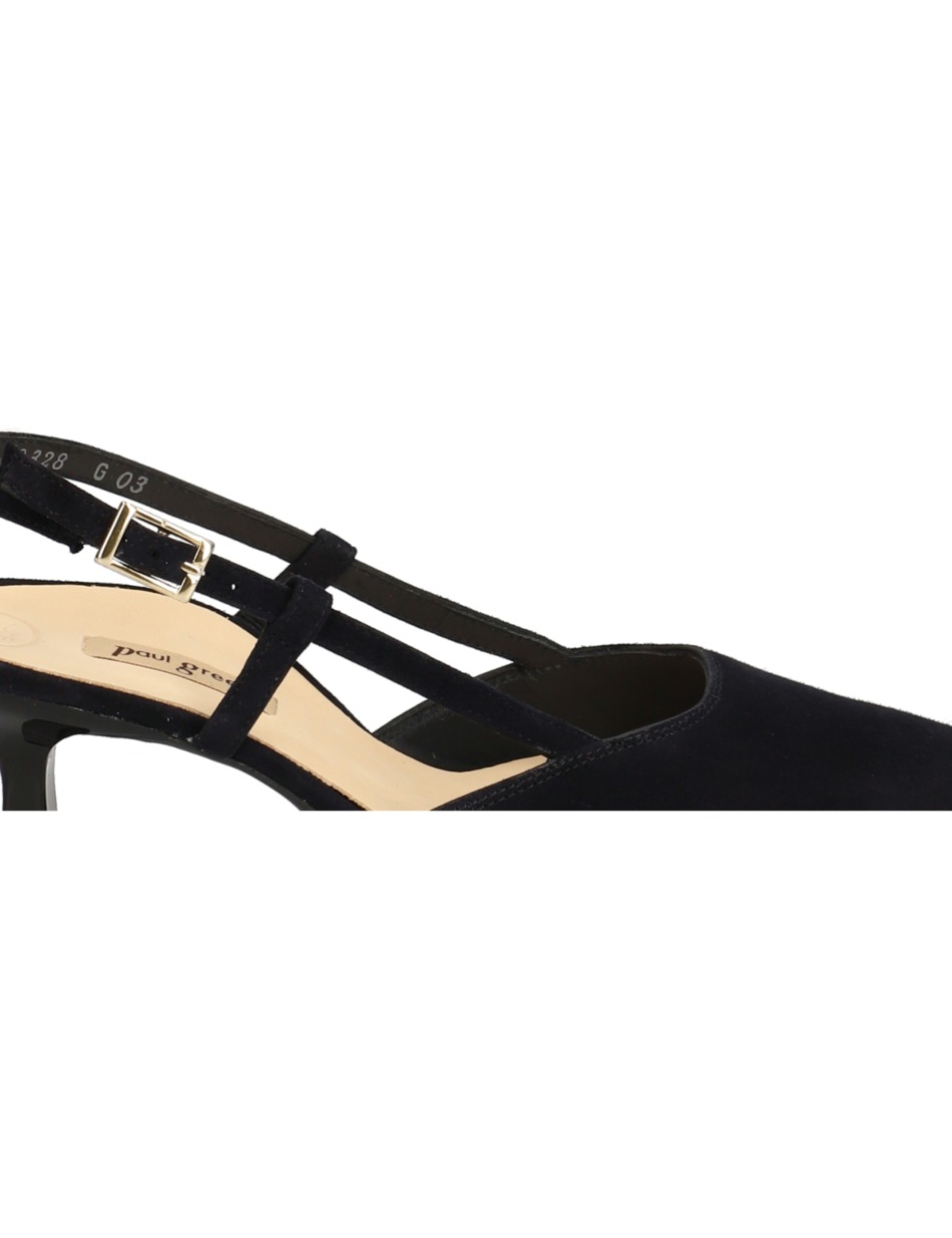 Veloursleder Slingpumps