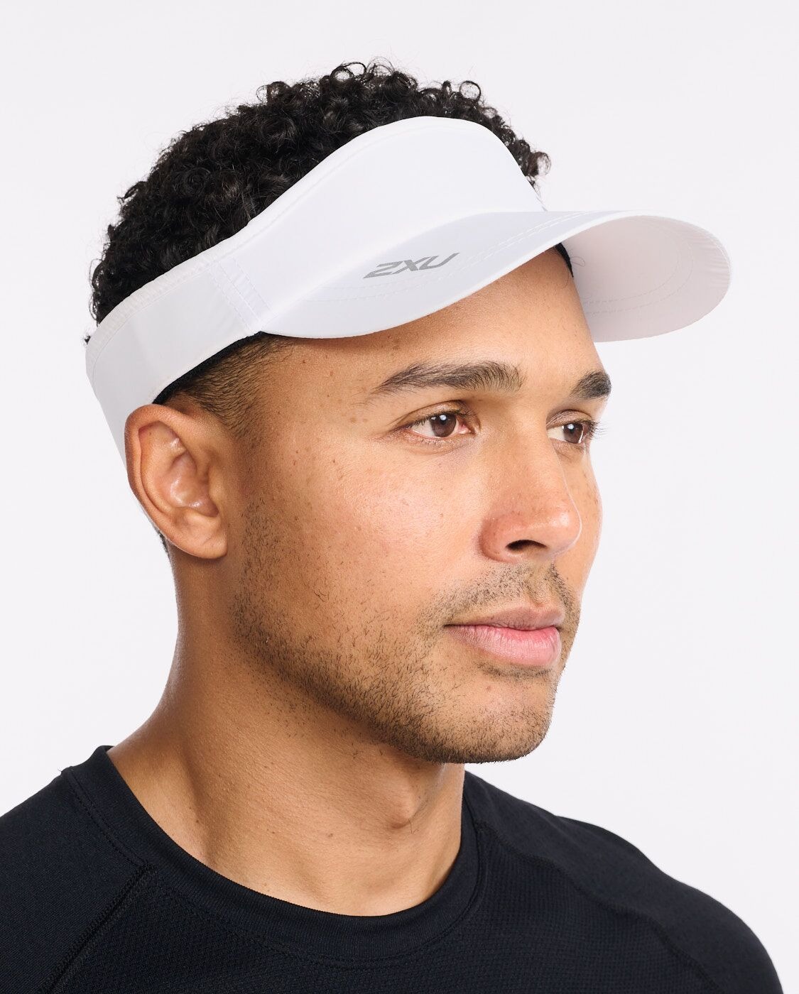 Run Visor Unisex White/White