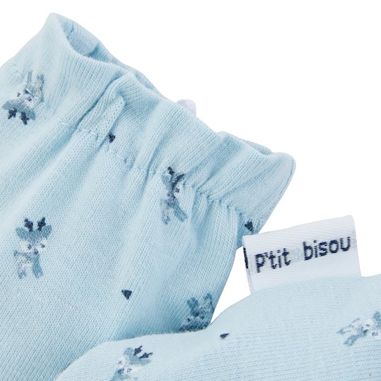 Petit Cocon Moufles   Imprimé Daims        de               P'tit bisou
