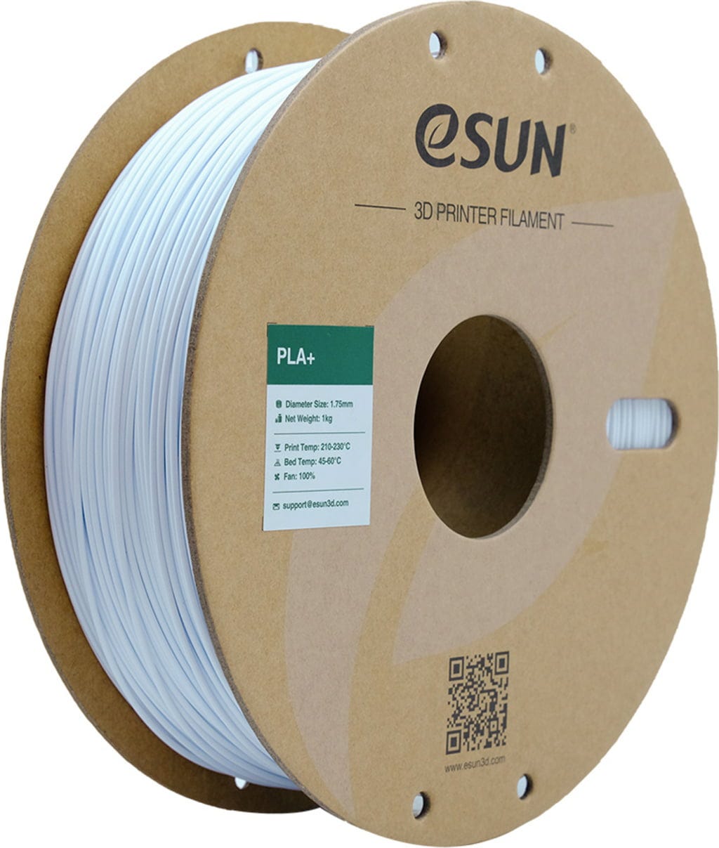 eSUN  PLA+ Cold White, 1,75 mm / 1000 g    PLA-Filament mit verbesserten physikalischen Eigenschaften