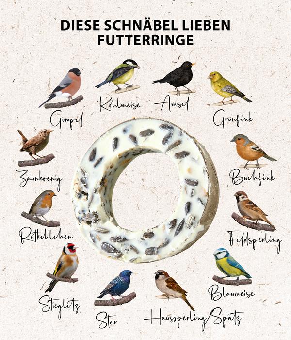 Dehner Natura Premium Wildvogel Gourmet-Ringe,