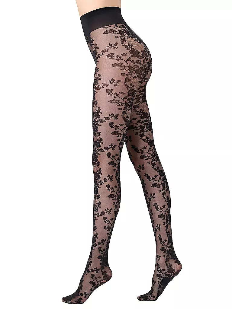 OROBLU Modestrumpfhose CLASSY LACE black schwarz