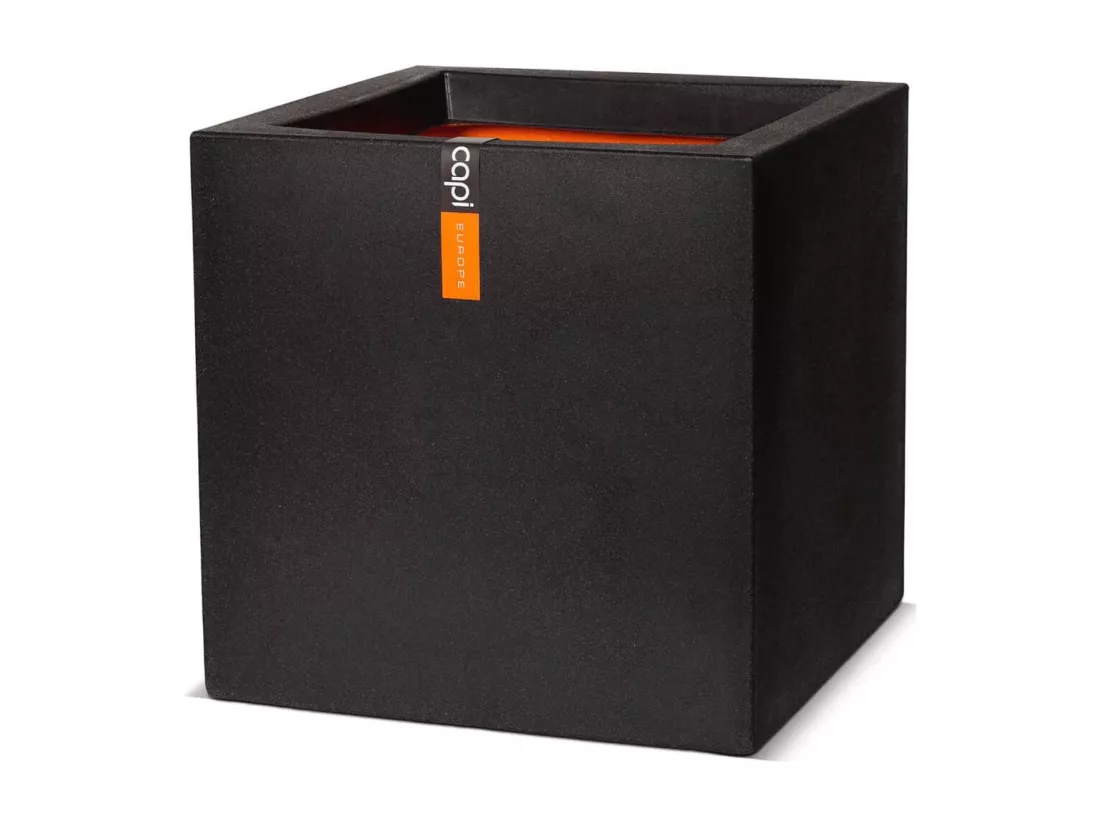 Jardinière Urban Smooth Carré 30 x 30 x 30 cm Noir KBL902