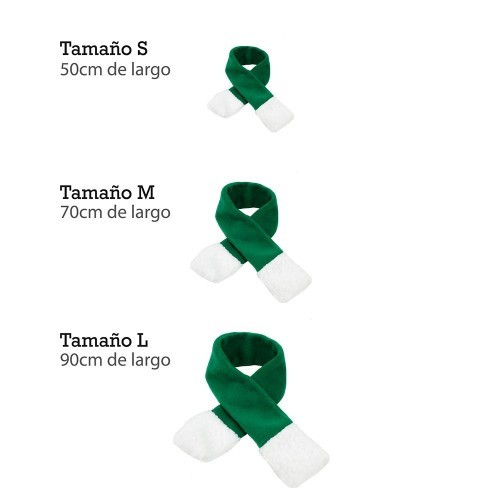Cachecol natalino verde para cães e gatos.