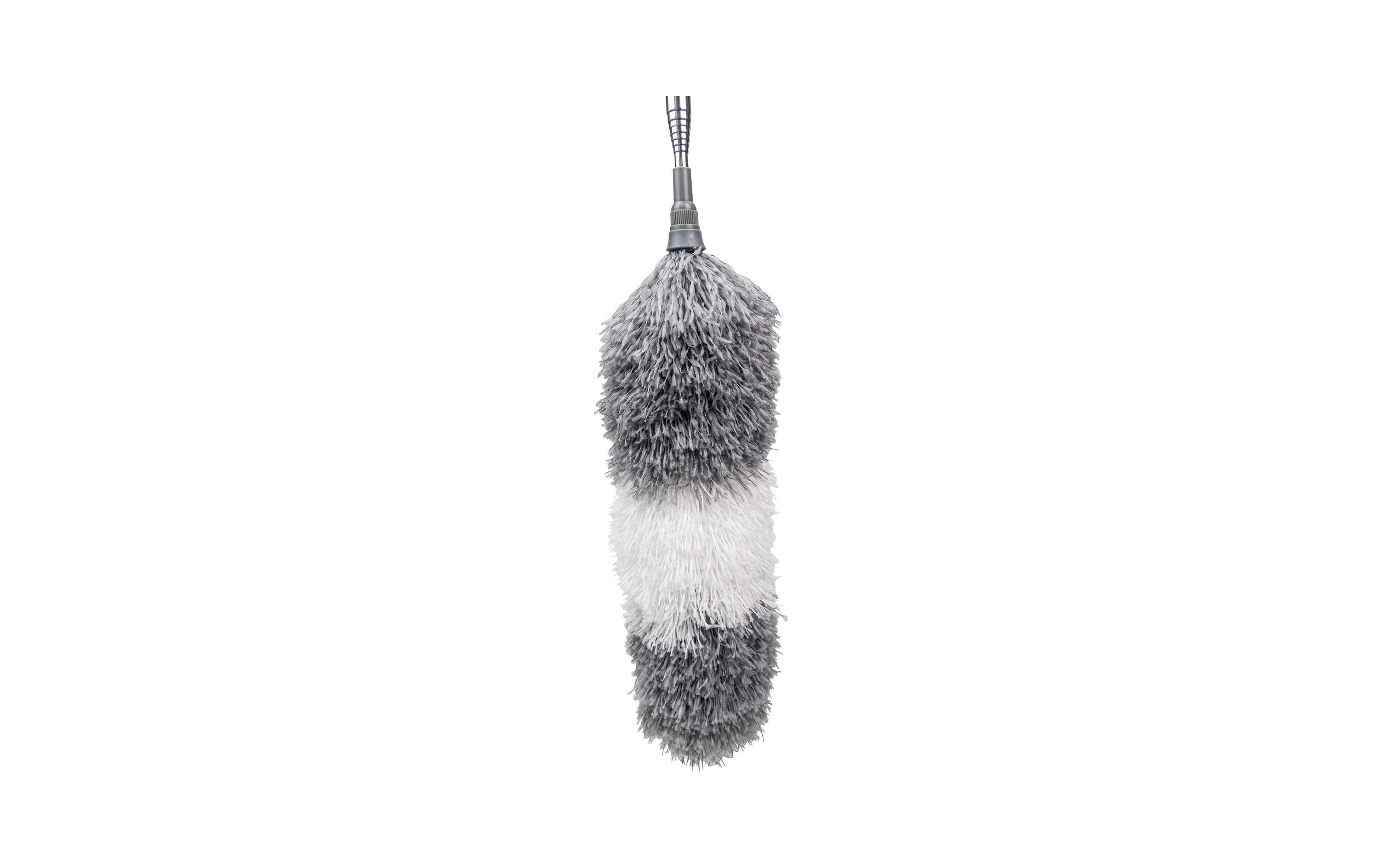 Staubwedel 245 cm Grau/WeissStaubwedel mit extra langem Teleskopstiel