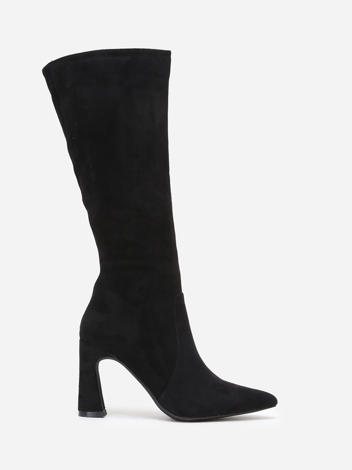 Bottes pointues à talon français- Noir
