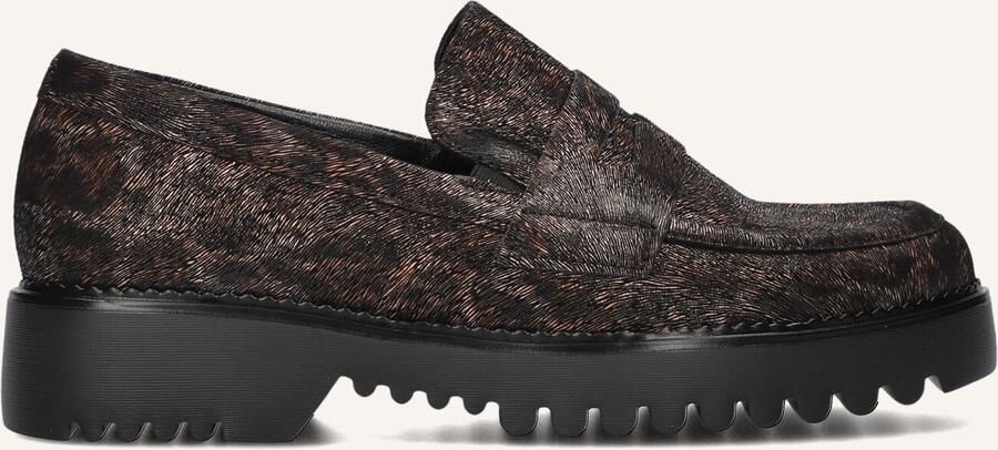 GABOR Loafers Dames 453 Maat: 38 5 Materiaal: Suède Kleur: Bruin