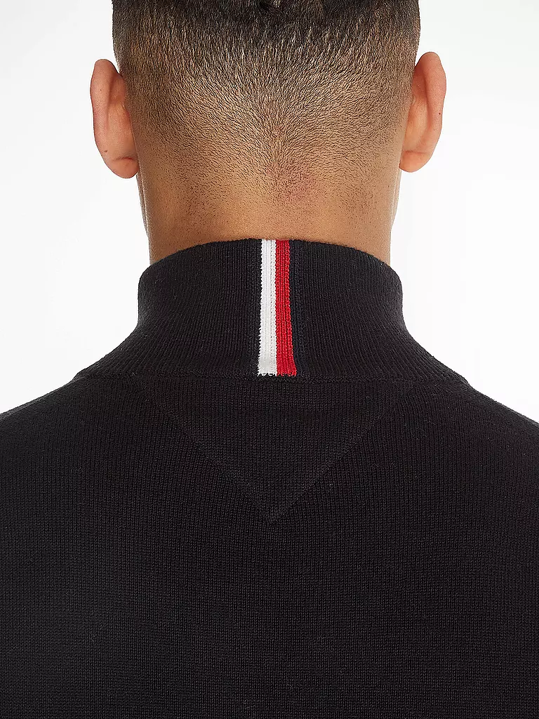 TOMMY HILFIGER Troyer Pullover schwarz