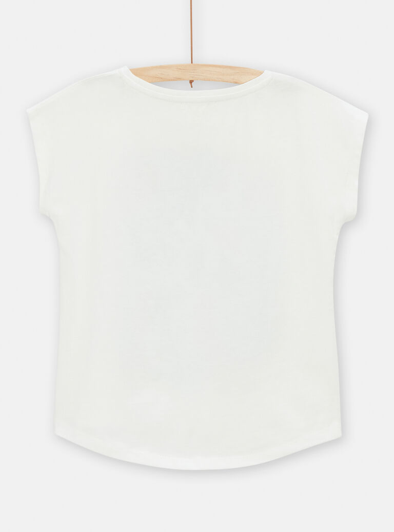 Tee shirt manches courtes écru