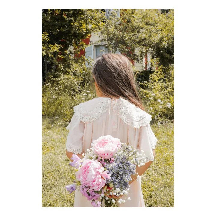 Louise Misha Robe Parvati Dentelle | Rose poudré