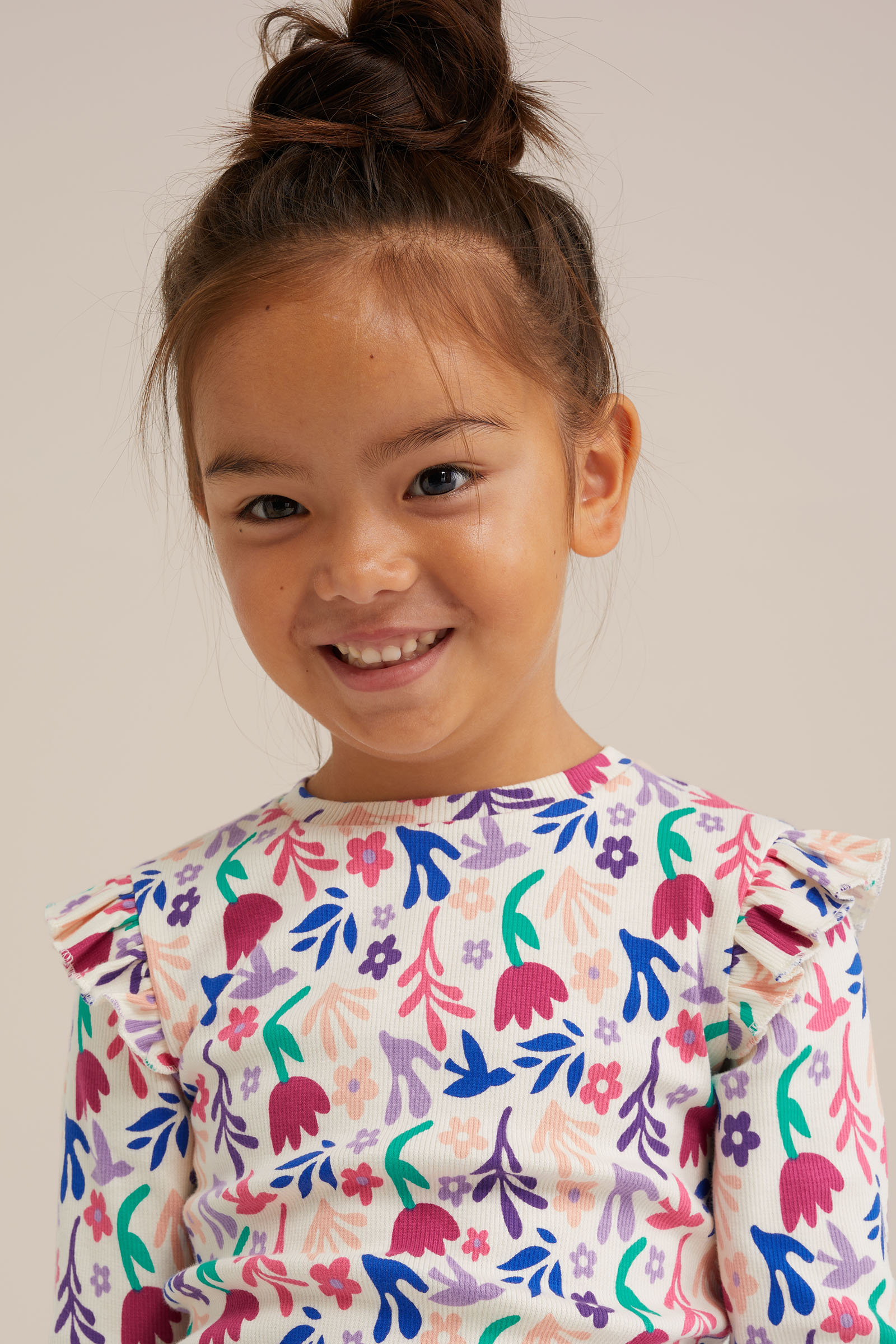 Meisjes T-shirt met dessin WE Fashion Multikleur