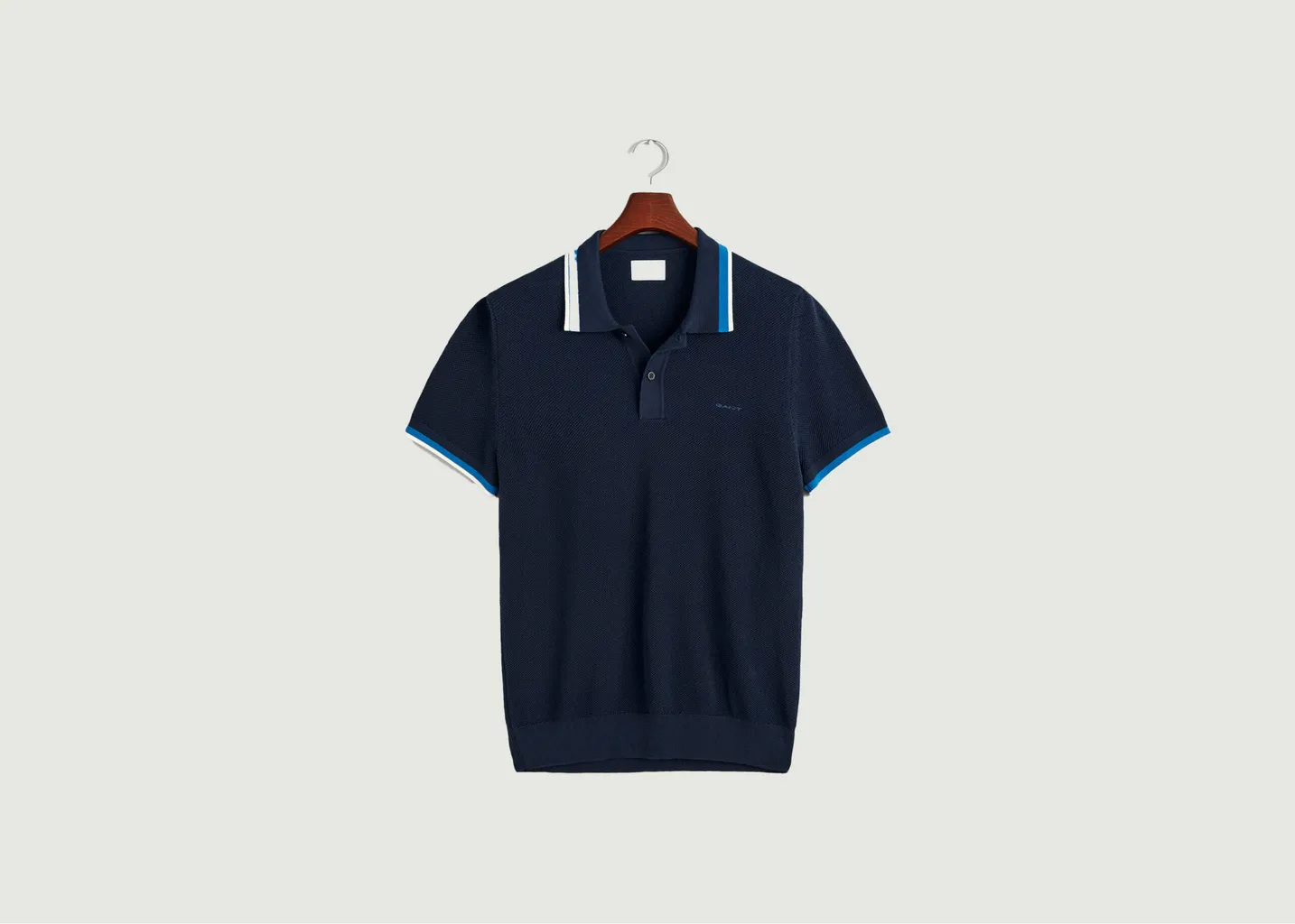 Polo en coton piqué avec bords contrastés Gant
