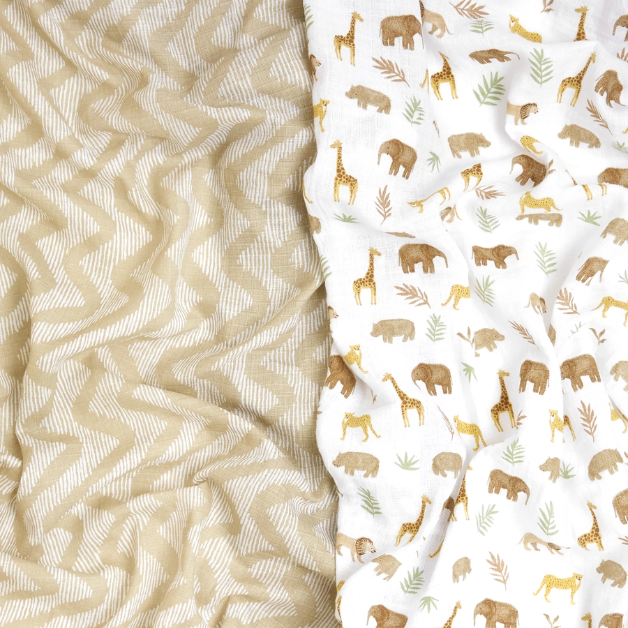 aden+anais™ Musslin Pucktuch 2er-Pack Tanzanie