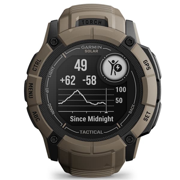 Montre cardio GPS GARMIN INSTINCT 2X COYOTE