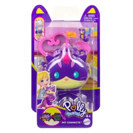 Mattel Polly Pocket Steckspaß Tiere Mini-Schatullen, 1 Stück, 8-fach sortiert