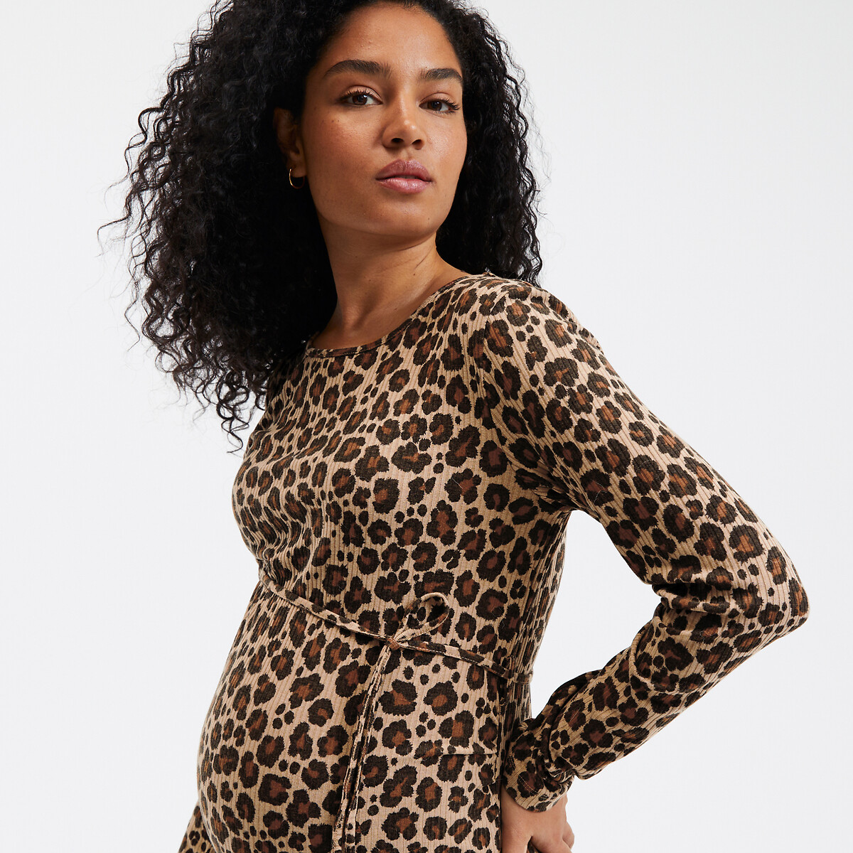 COLEÇÕES LA REDOUTE<br>Vestido de maternidade Tryer, estampa animal