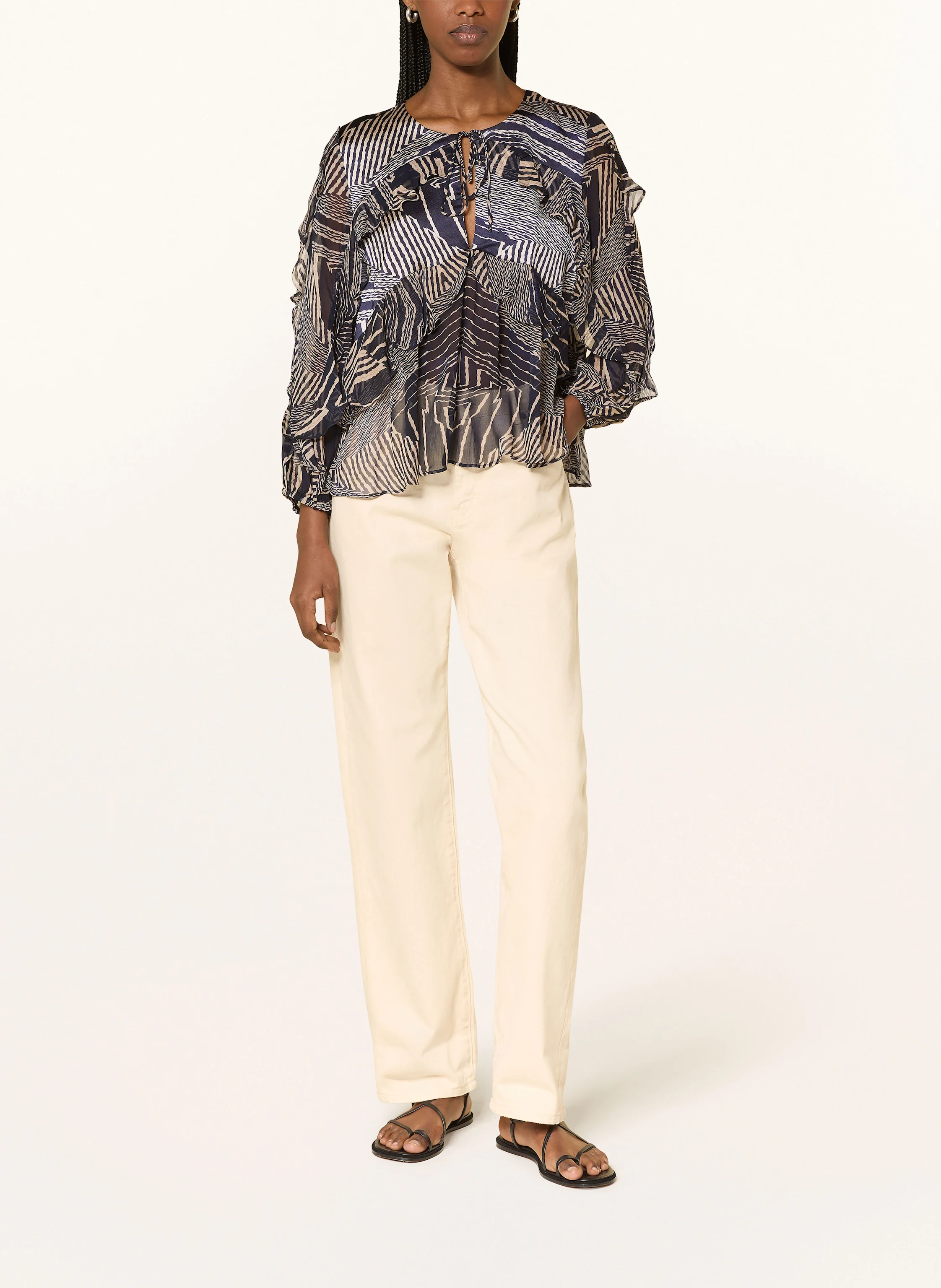ba&sh Blusenshirt ANGELA mit Volants