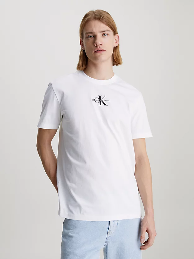 Camiseta de algodão com monograma