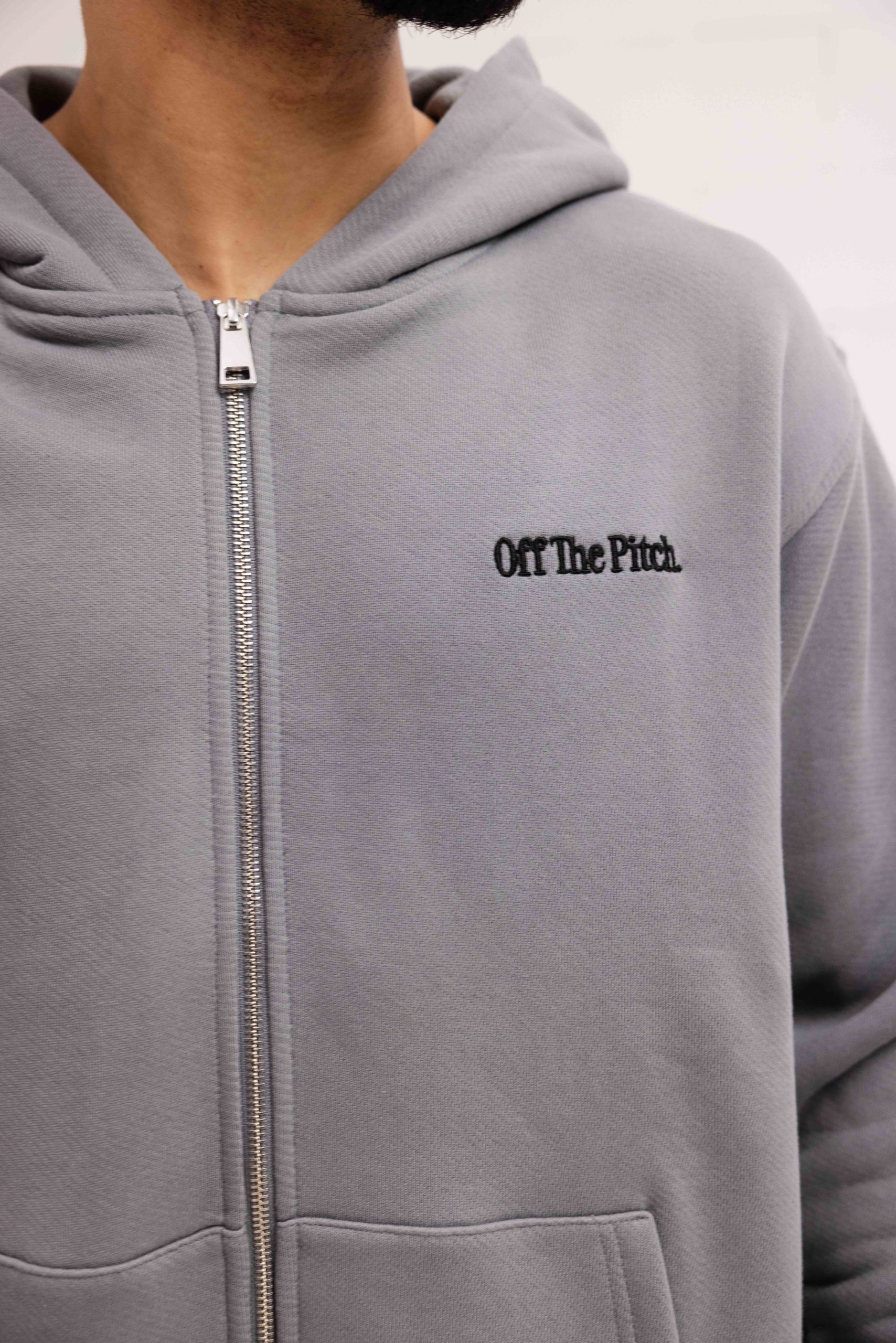 Off The Pitch Wardrobe Full Zip Trainingspak Heren Grijs