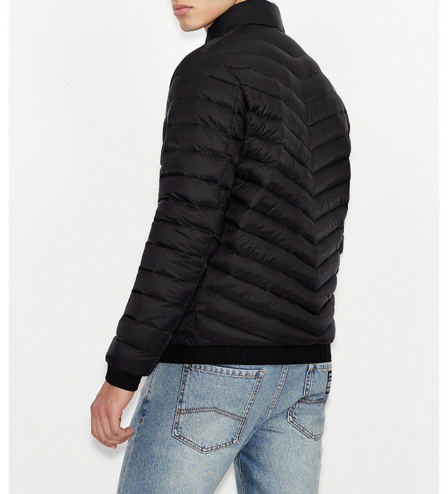 Jaqueta de plumas leve Armani Exchange preta