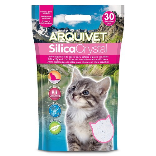 Cama de cristal de sílica para gatinhos - aroma neutro